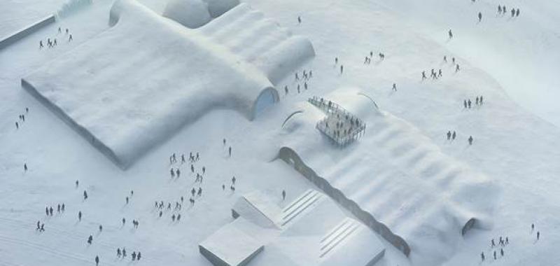 Futuro añadido al ICEHOTEL de la Laponia sueca en invierno